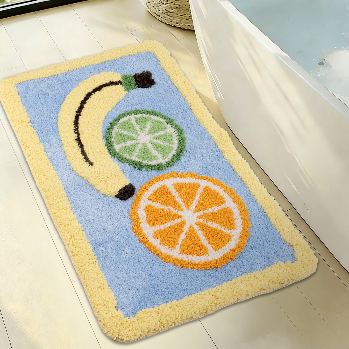 Kaisaatti Ultra Absorbent Bath Rug Mat - Super Soft Microfiber with Non-Slip TPE Backing, Fast Drying Machine Washable Bathroom Floor Mat, 19.7x31.5"