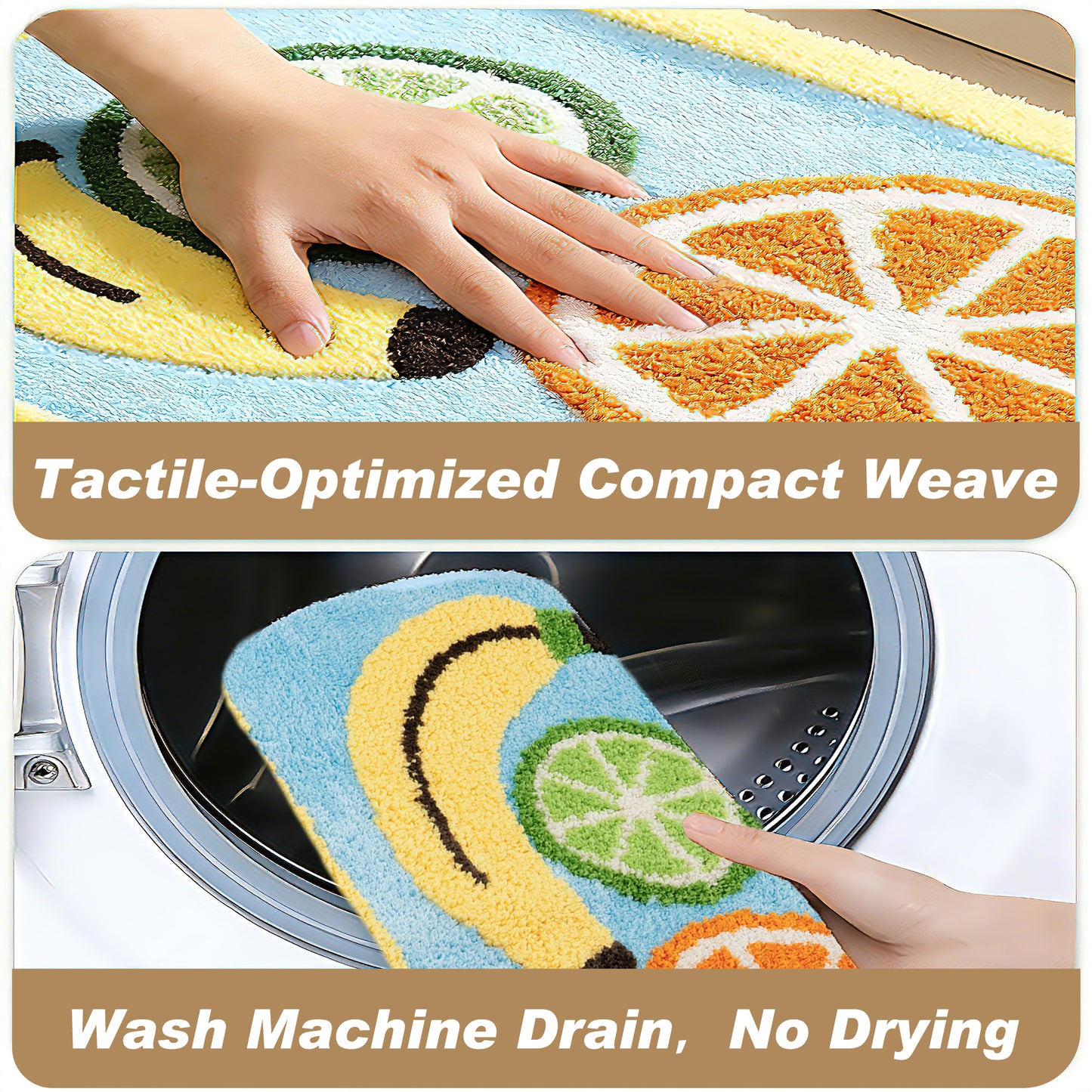 Kaisaatti Ultra Absorbent Bath Rug Mat - Super Soft Microfiber with Non-Slip TPE Backing, Fast Drying Machine Washable Bathroom Floor Mat, 19.7x31.5"