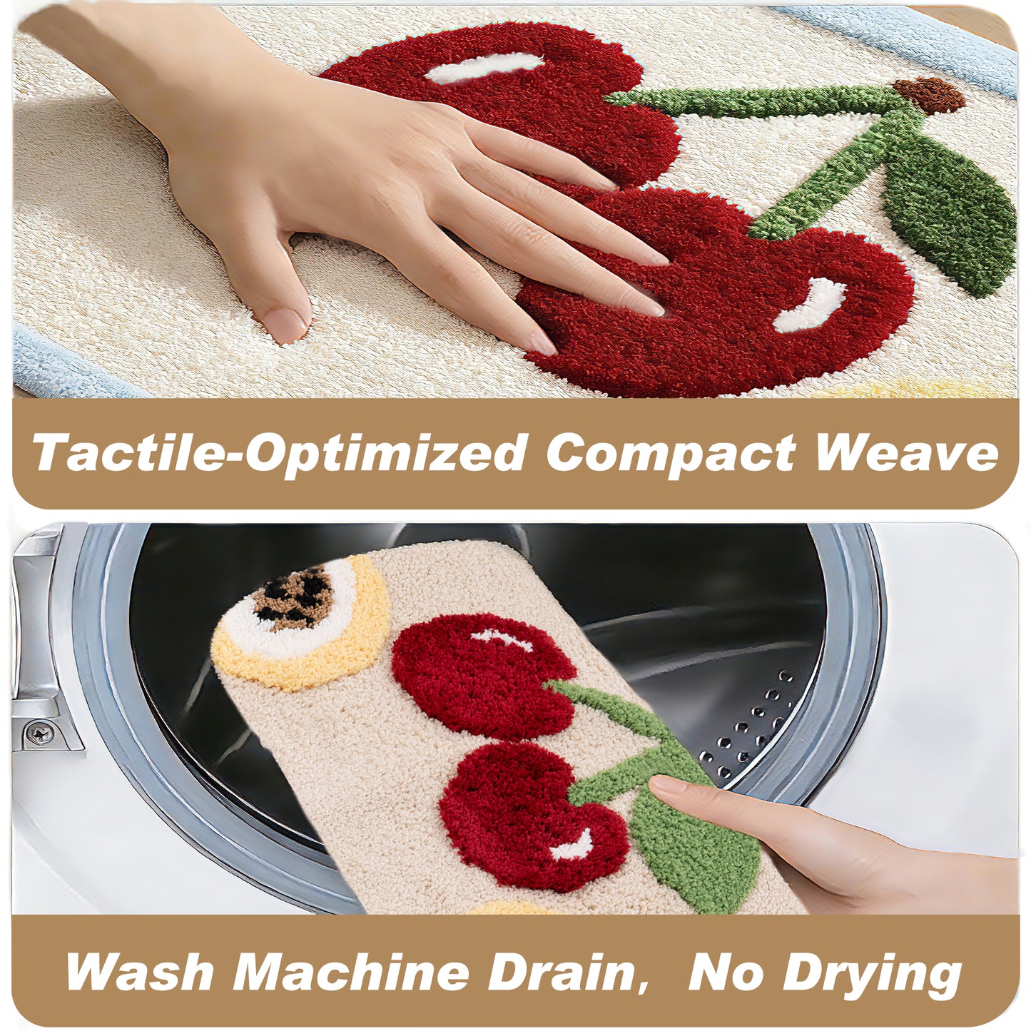 Kaisaatti Ultra Absorbent Bath Rug Mat - Super Soft Microfiber with Non-Slip TPE Backing, Fast Drying Machine Washable Bathroom Floor Mat, 19.7x31.5"