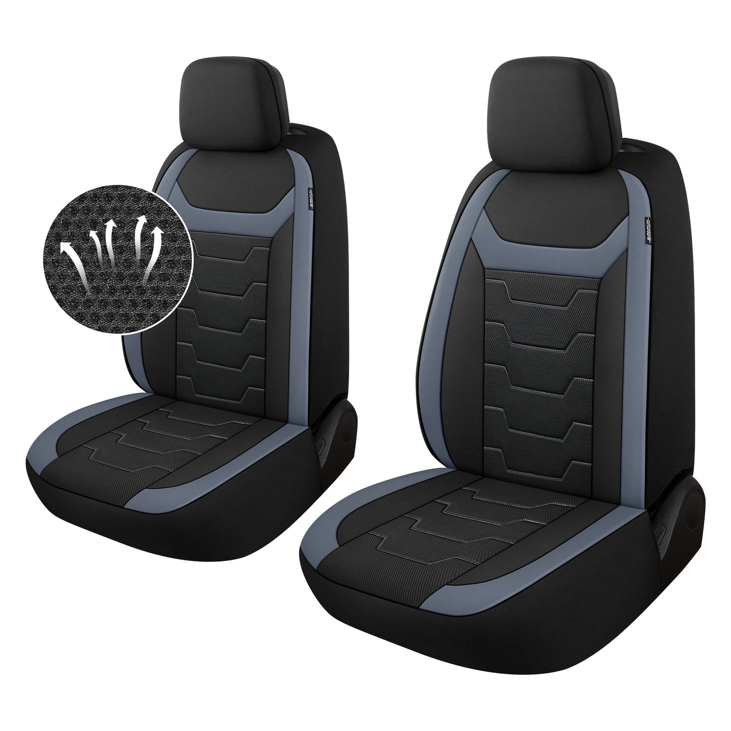 CAROMOP Car Seat Covers Full Set In Cloth Fits Most Universal Automotive