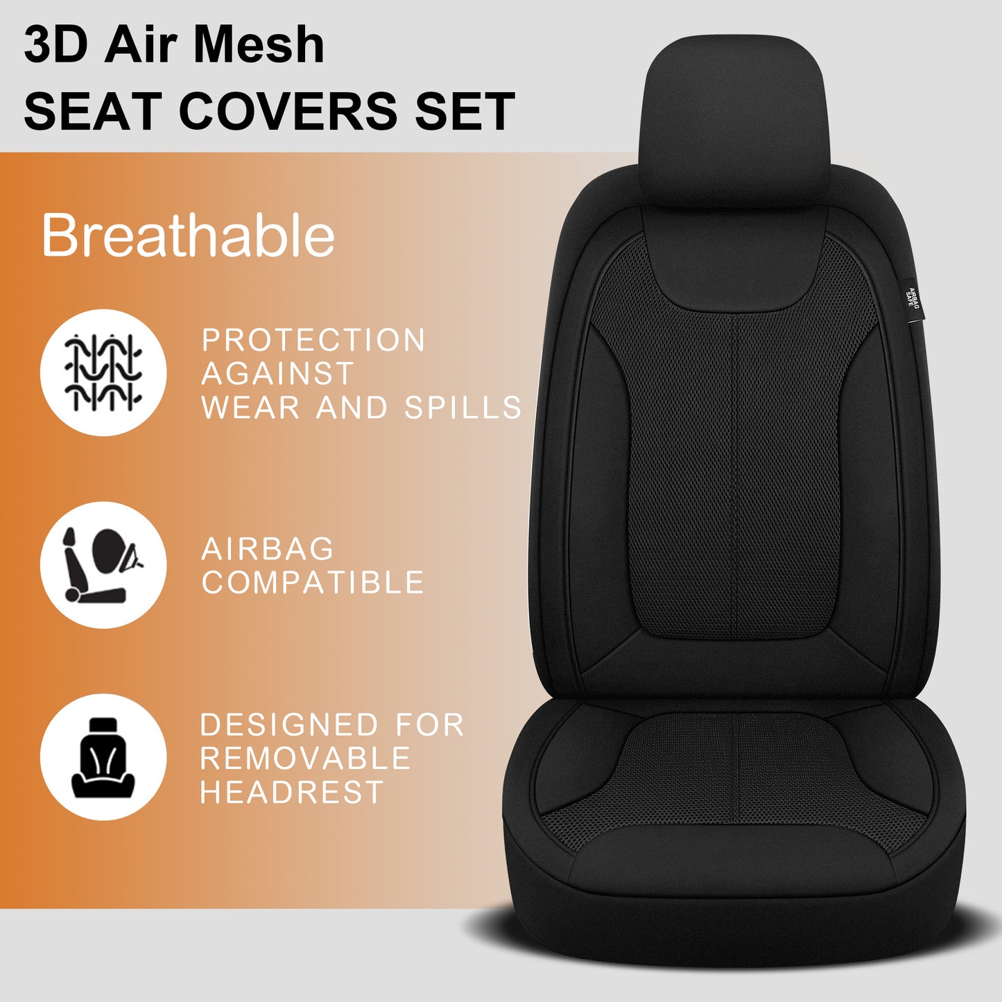 Breathable Premium Sporty Seat Cover