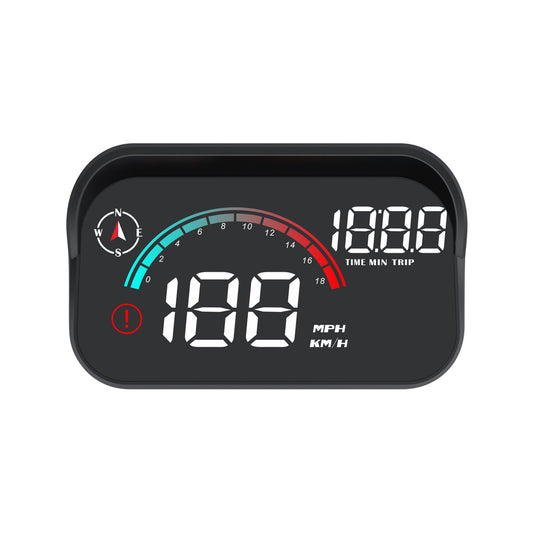 3.5-Inch Car HUD Display -Windshield Speed Projector with GPS digital Speedometer,Compass, Time, Mileage, Overspeed Warning & Driving Data Monitor gauges