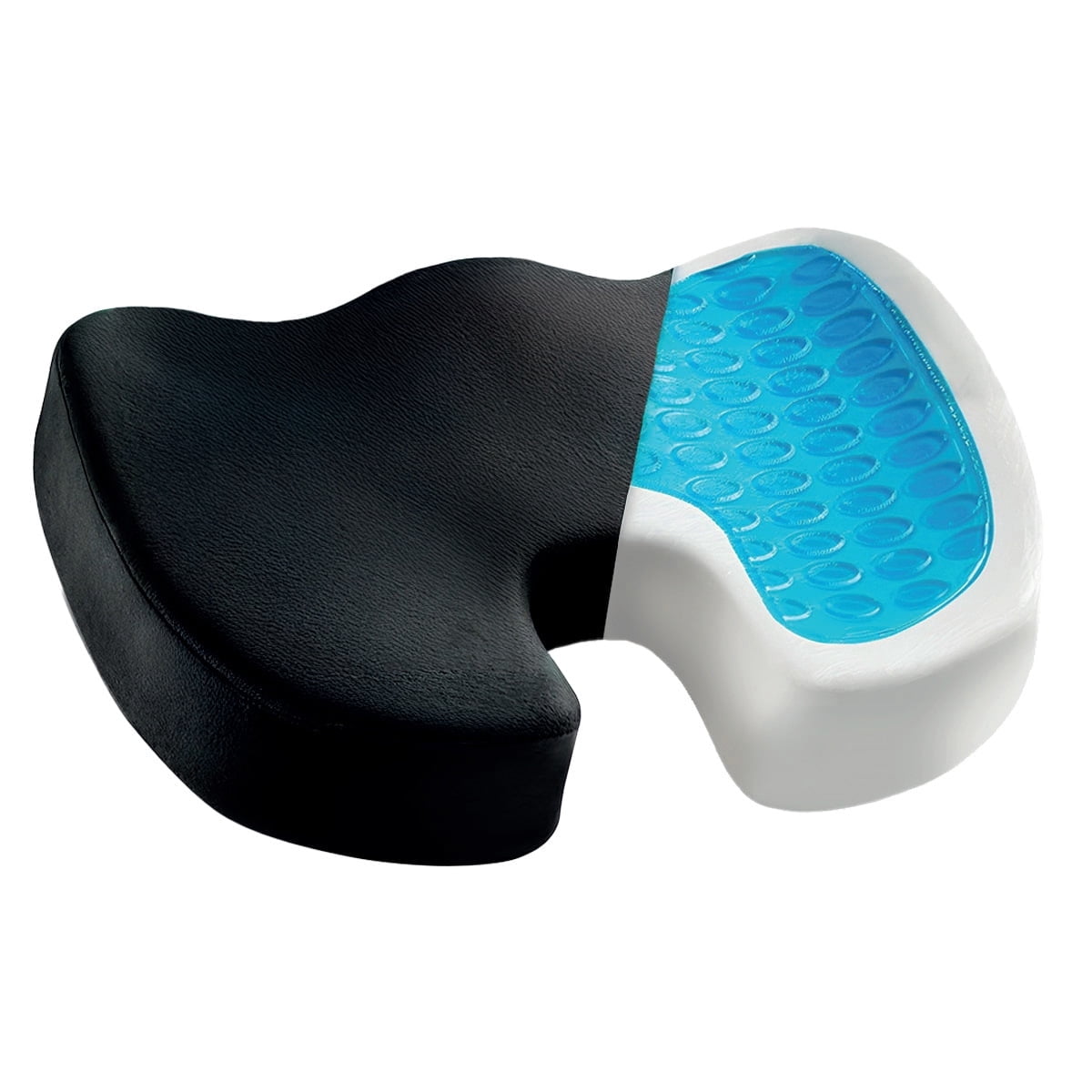 Premium Gel & Memory Foam Seat Cushion, Cool and support Office Chair Cushion, Car Seat Cushion, Chair Cushions for Back & Sciatica Pain Relief